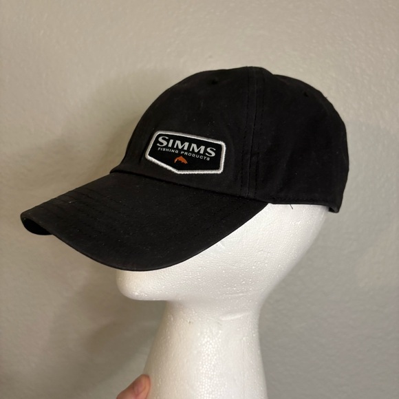 Simms Fishing Outdoor Hat Black Adjustable Unisex Outdoors - Picture 1 of 8